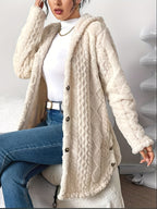 Women's Winter Long Hooded Cardigan Coat