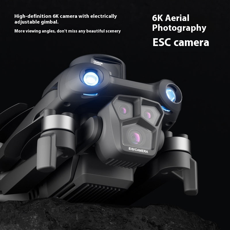 Remote-controlled Unmanned Vehicle Three-Lens Aerial Photography