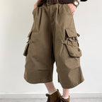 Solid Color Casual Pants Maillard Outdoor Shorts